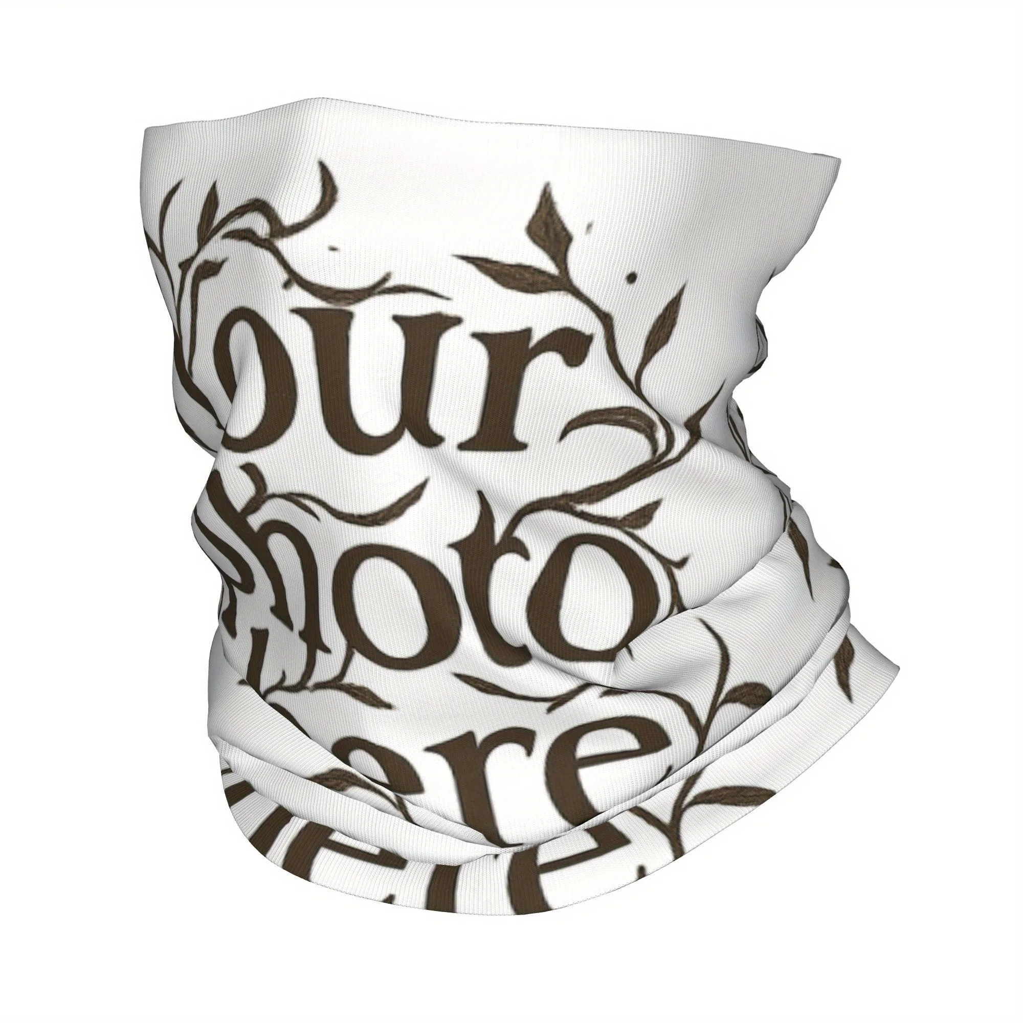 Custom Your Design Here Bandana Winter Neck Wrap Face Scarf for Hiking Personalized Customized Logo Printed Gaiter Headband