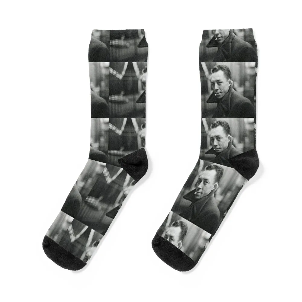 

Albert Camus Socks loose floor anti-slip custom Socks For Men Women's
