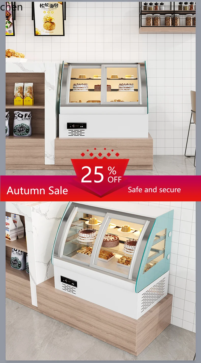 

Refrigerated display cabinet, dessert mousse west point fruit commercial countertop small air-cooled fresh-keeping cabinet