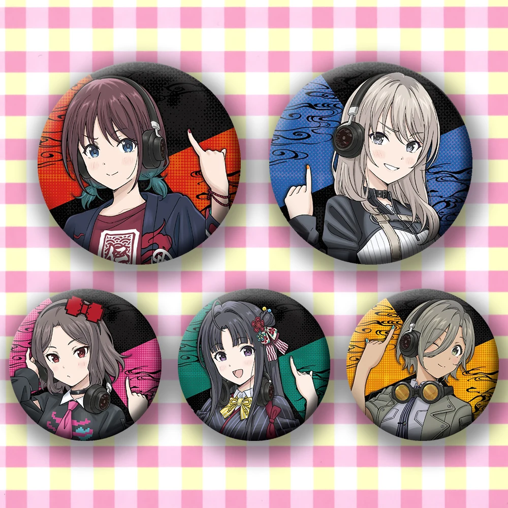 

Аниме GIRLS BAND CRY Pins Rupa MOMOKA KAWARAGI NINA ISERI SUBARU AWA Значок Косплей Мультфильм Garniture Itabag Бедж Брошь Пакет