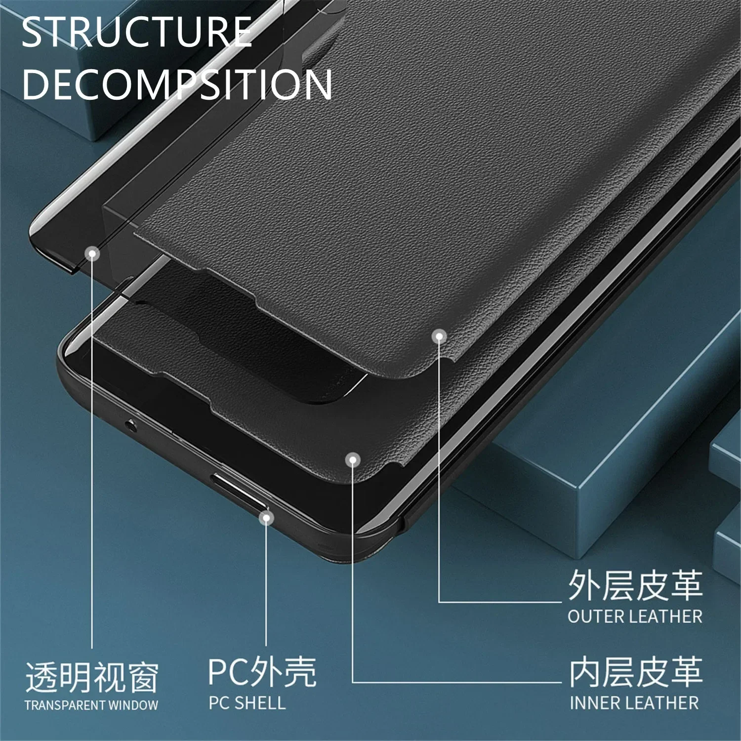 Leather Flip Phone Case For Samsung Galaxy S20 FE S21 S22 S23 S24 Ultra S8 S9 S10 Plus Wallet Stand Cover Magnetic Bag