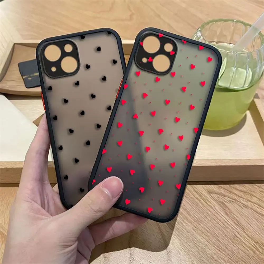 

Cute Love Heart Flowers Cover Matte Phone Case For OPPO RENO 14 14F 13 13F 8T 8 8Z 7 7Z 6 6Z 5 5F 4 4F LITE 2F 2Z TPU Case Shell