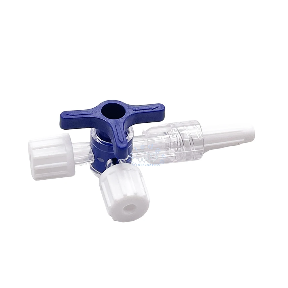 5PCS/10PCS/50PC Pet Sterile Kunststoff Medizinische Drei Weg Ventil Flow Control Luer Absperrhahn ventil Infusion Set Mit Männlich Lock Adapter – Detail 9