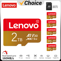 Lenovo Smart Class10 Memory Card 2TB 512GB SD Red High Speed Smart HC 1TB Real Capacity Micro TF Card USB Flash XC For UAV Cam