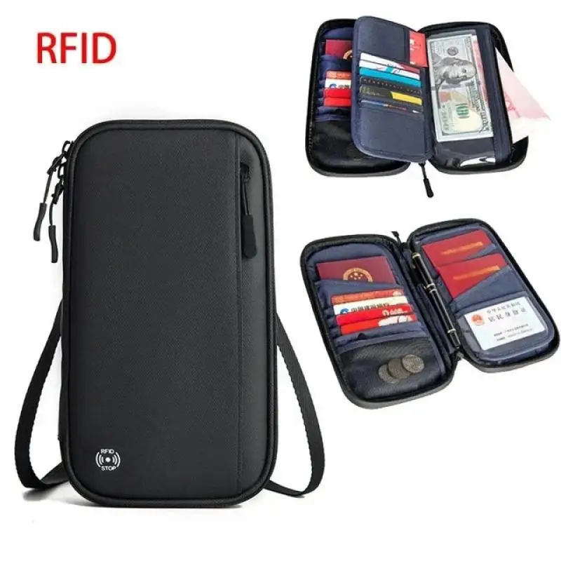 

Travel Gadgets Document Cover Folder Organizer Family Male Passport Holder Card Protector Holder Rfid Wallet Durable Waterproof