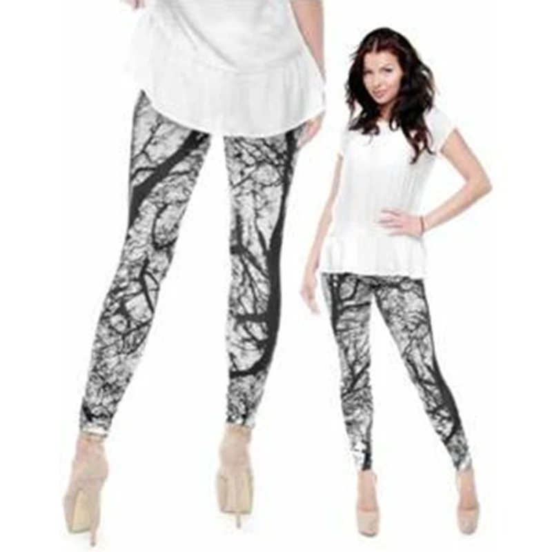 

Summer Breathable Printed Leggings High Waist Butt Lift Elastic Workout Yoga Tights
