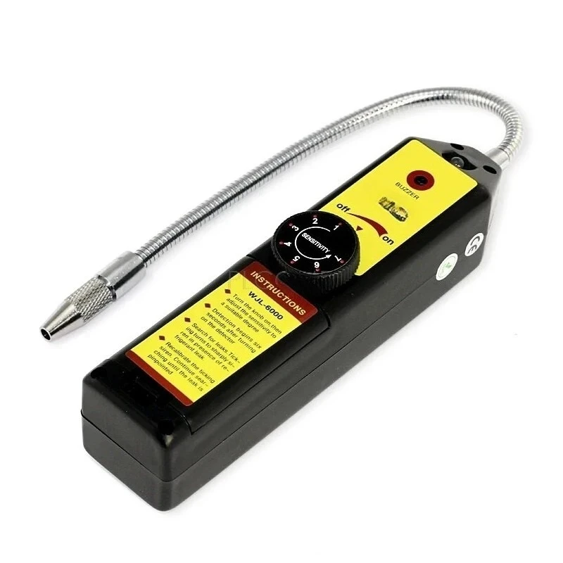 Detector de Fugas WJL-6000 para Gas Halógeno, Detector de Fugas de Refrigerante para Aire Acondicionado HVAC R22 R410A R134A CFCs HCFCs HFCs