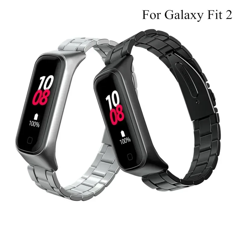 

Stainless Steel Watch Straps For Samsung Galaxy Fit 2 SM-R220 Band Replacement Bracelet Correa For Fit2 R220 With tool