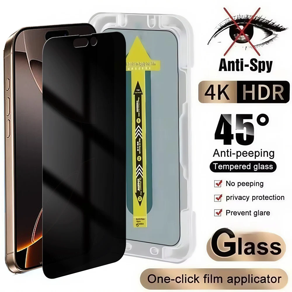 

5PCS Anti-Spy Peeping Tempered Glass Film for OPPO A80 A98 A78 A77s A79 A60 4G 5G Privacy Screen Protector Dust Free Install Kit