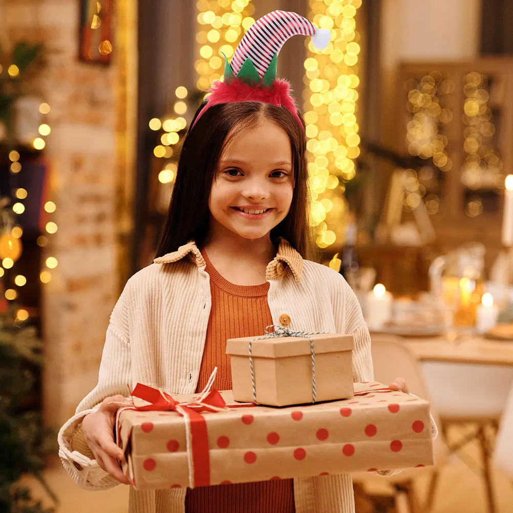 

Christmas Elf Hat Headband Stylish Santa Hat Hair Accessory for Holiday Celebrations Party Use Headband Role-Playing Headbands