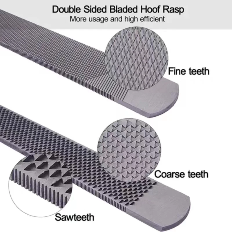 Râpe à sabots de 14/8 pouces, outils de maréchal-ferrant, fers à cheval, outils de réparation, balle argentée