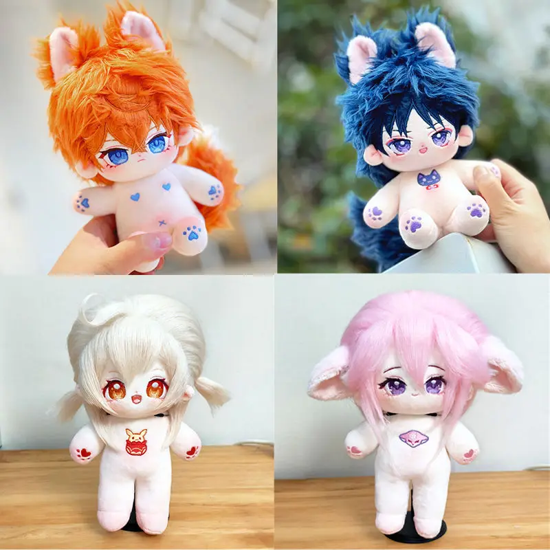 Genshin Plush Scaramouche Plushie Toys Kawaii Tartaglia Cotton Doli Brinquedo Soft Stuffed Doll Peluches Xmas Birthday Fan Gift