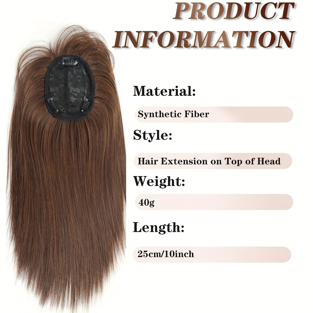 Рисунок 2 - 3D челка, невидимый бесшовный заменитель волос