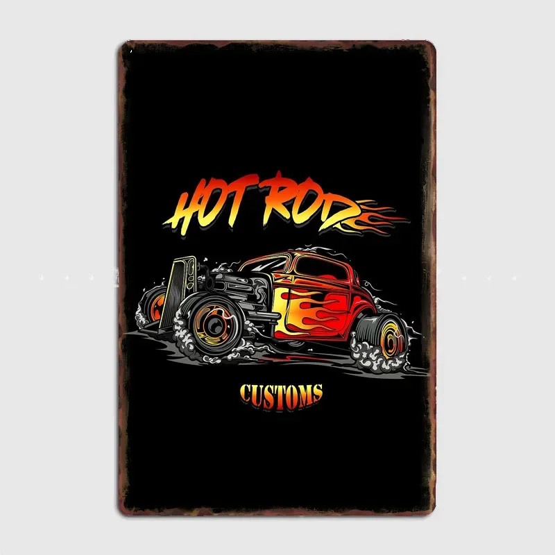 Affiche Vintage en Métal 18 Signe, Décorations Murales de Salle en Métal, Décor de Maison Personnalisé