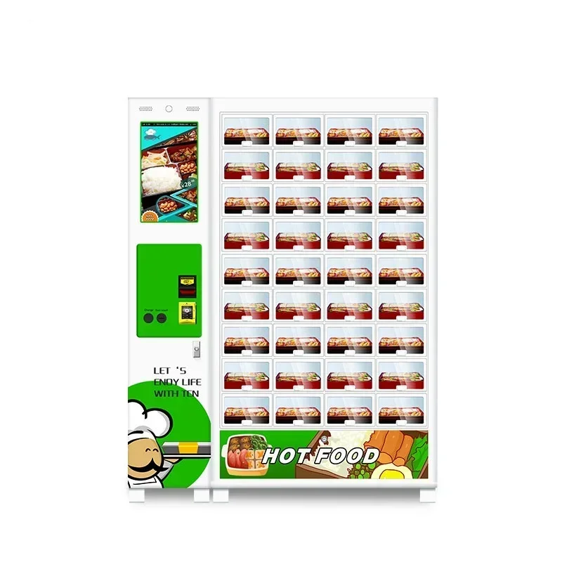 Distributore automatico Smart Locker di qualità superiore Snack Food caldo Lunch Box Macchine per il venditore usate in vendita