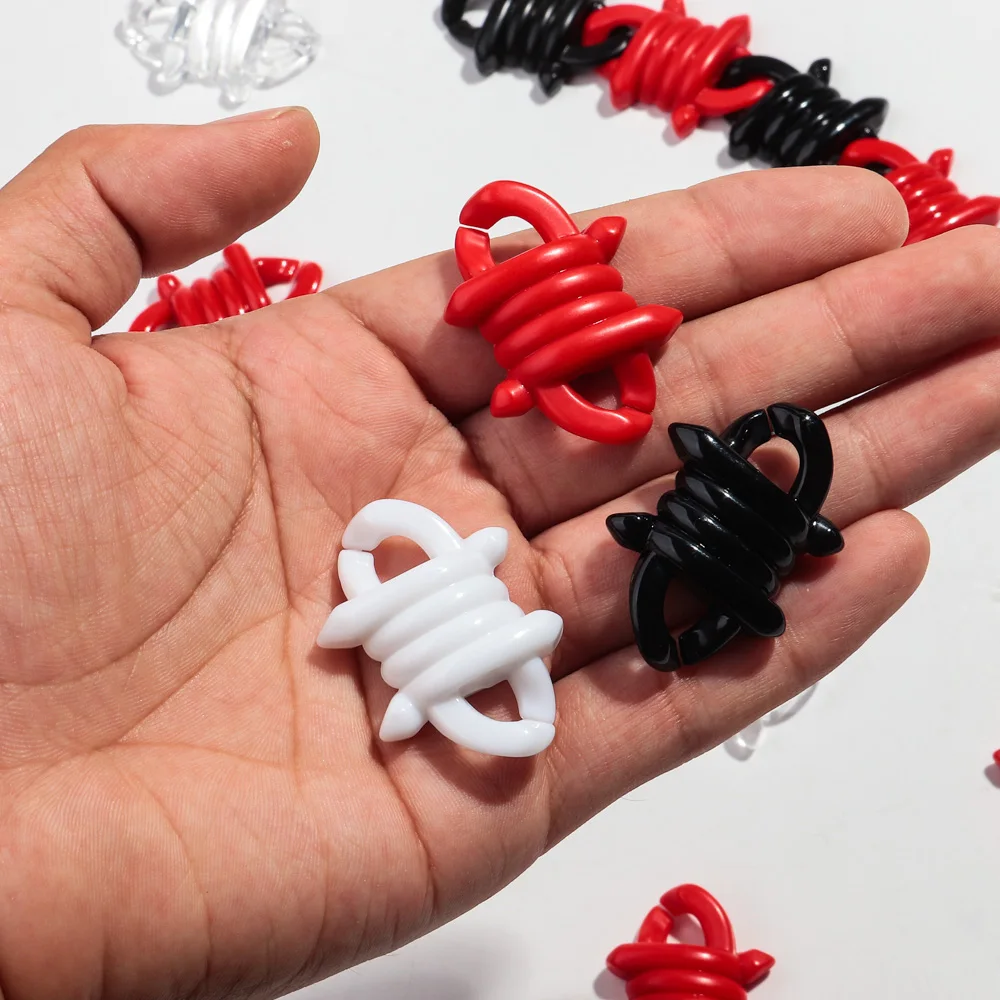 ブレスレット,ネックレス,ネックレスを作るためのアクリルチェーン,ジュエリーアクセサリー,10個