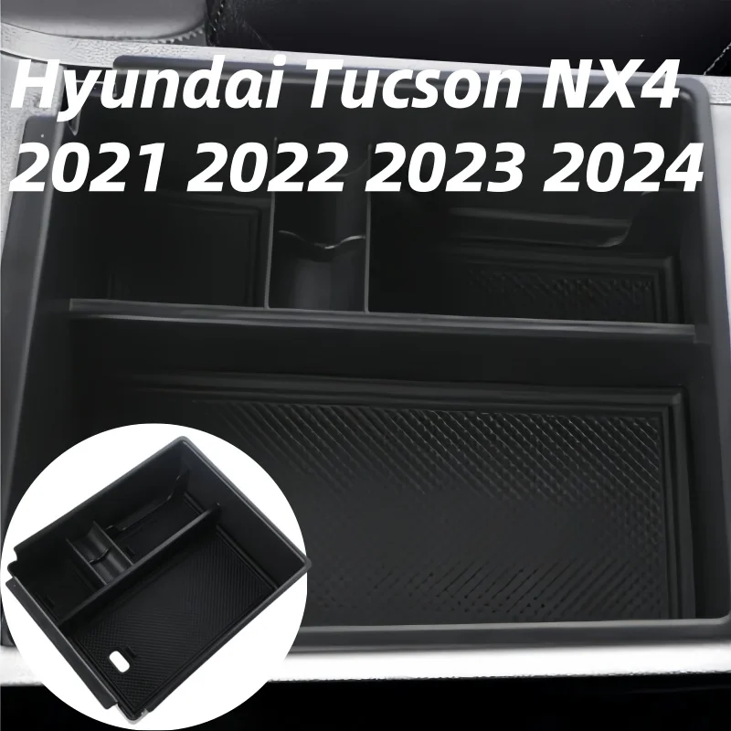 

Car Center Console Organizer Tray For Hyundai Tucson NX4 2021-2024 Armrest Storage Box Inner Insert Storage Holder Accessories