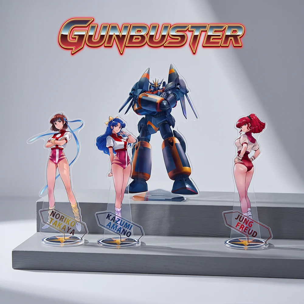 Gunbuster Noriko Kazumi 10&15CM Double Sided Acrylic Stand Keychain 2026 New Anime Stand Display Decor Tabletop Ornament FanGift