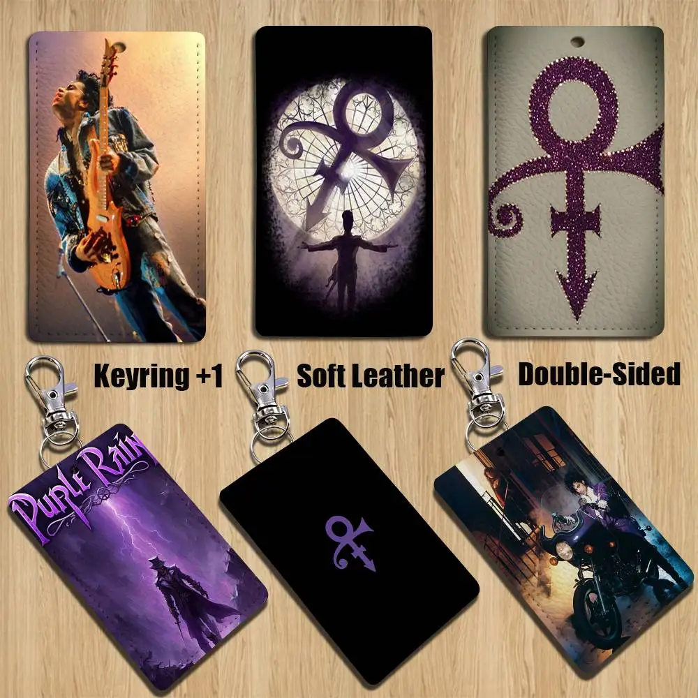 

N-Nelson PrinceS Rogers-ES Holder For Bank Business Work Card Holder Student Card Case Bus Card Keychain