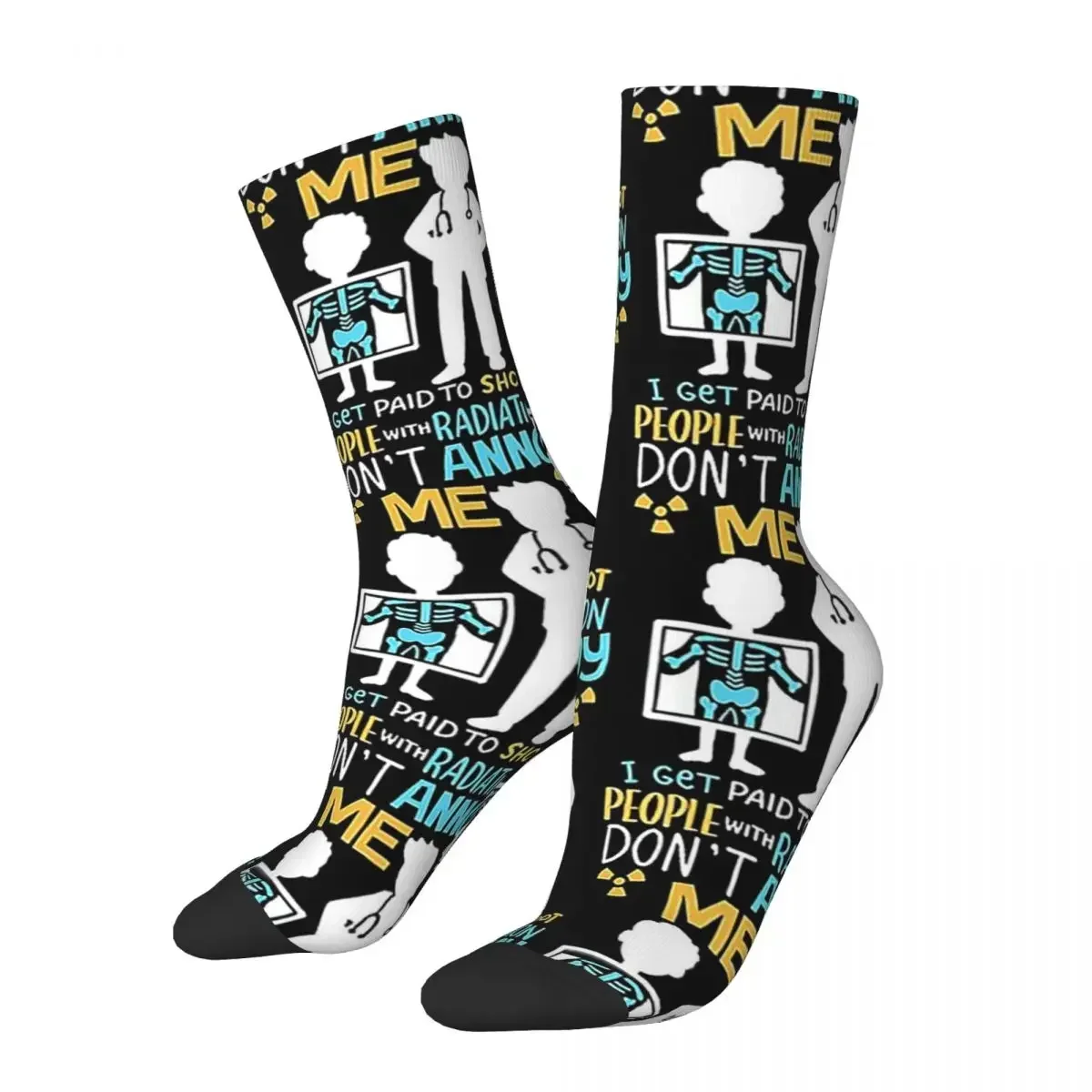 Dont Annoy Me-calcetines largos de radiología para hombre y mujer, medias supersuaves de estilo Harajuku, accesorios de regalo para todas las estaciones