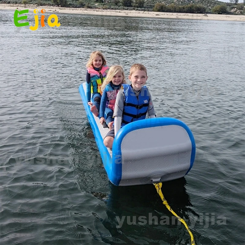 Dropstitch Material Inflatable Toboggan Summer Towable Inflatable Winter Sled Water Sled for Kids and Adults