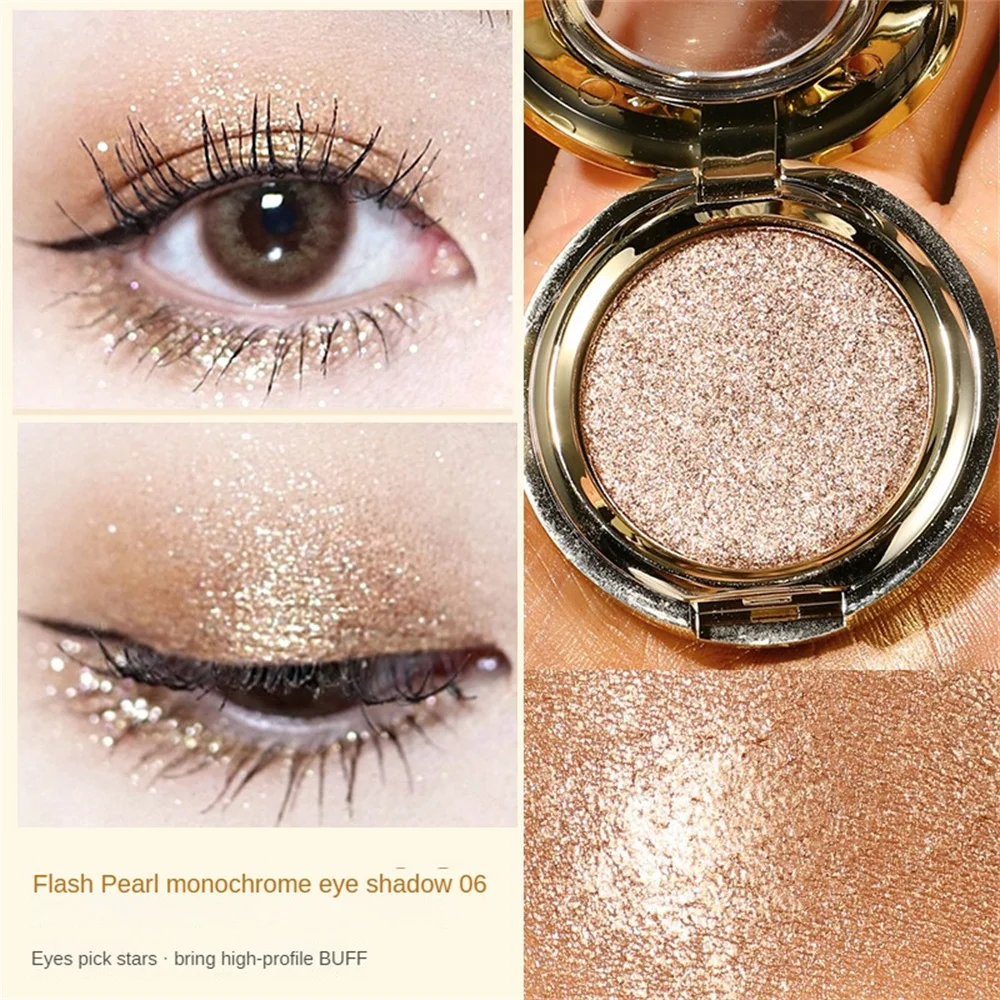 Shining Pearly Eyeshadow Single Color Glitter Highlighter The Galaxy Diamond Flash Eye Shadow Pearlescent Polarized Eyes Makeup