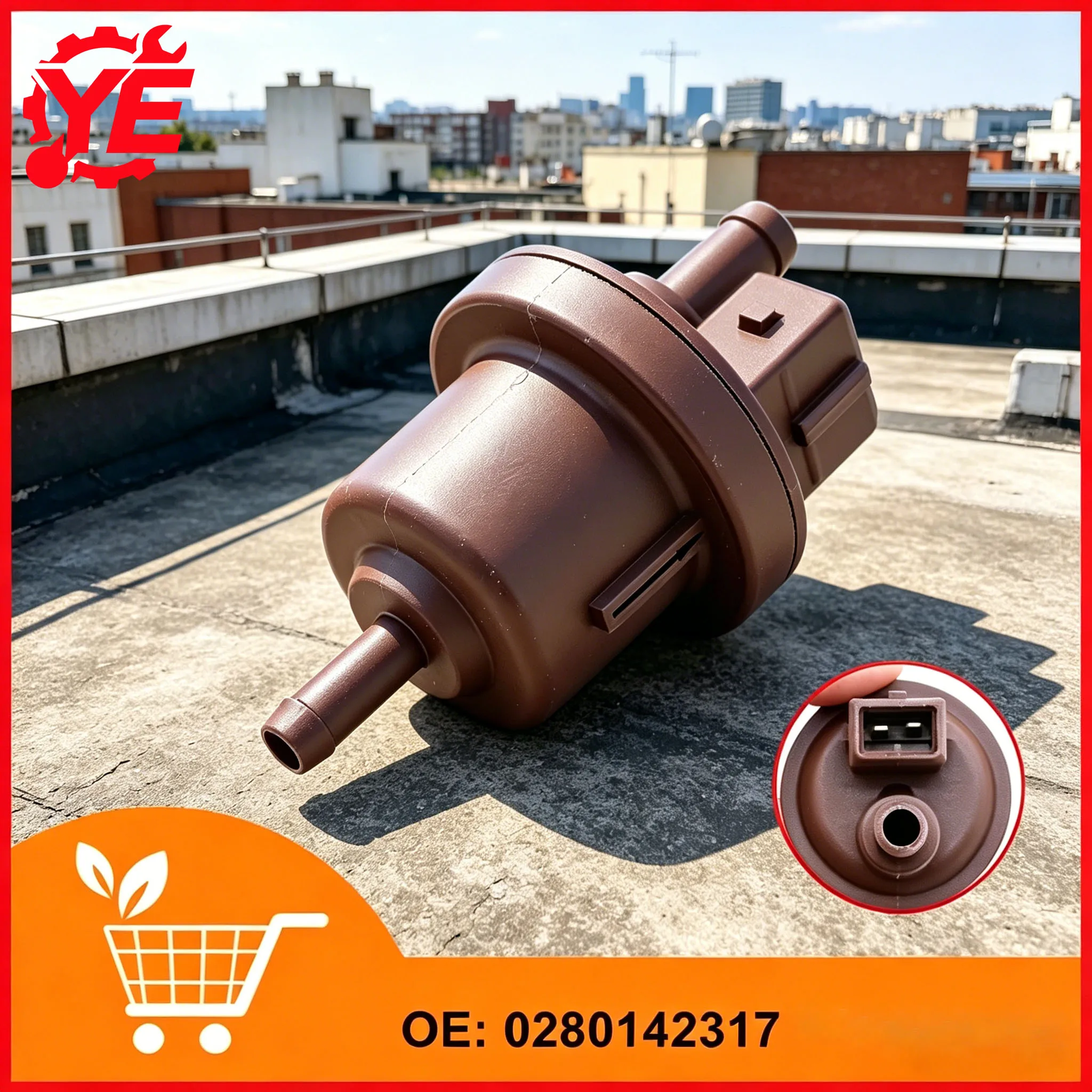 Válvula de Ventilación del Tanque de Combustible 0280142317 9612315480 96254424 96458445 16287G 142980 para Citroën Peugeot Fiat Renault, Válvula de Purga EVAP