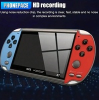 X7 Handheld Game Console 4.3 Inch Handheld High Definition Screen with Clear Video Built in Many Arcade Games Retro Games