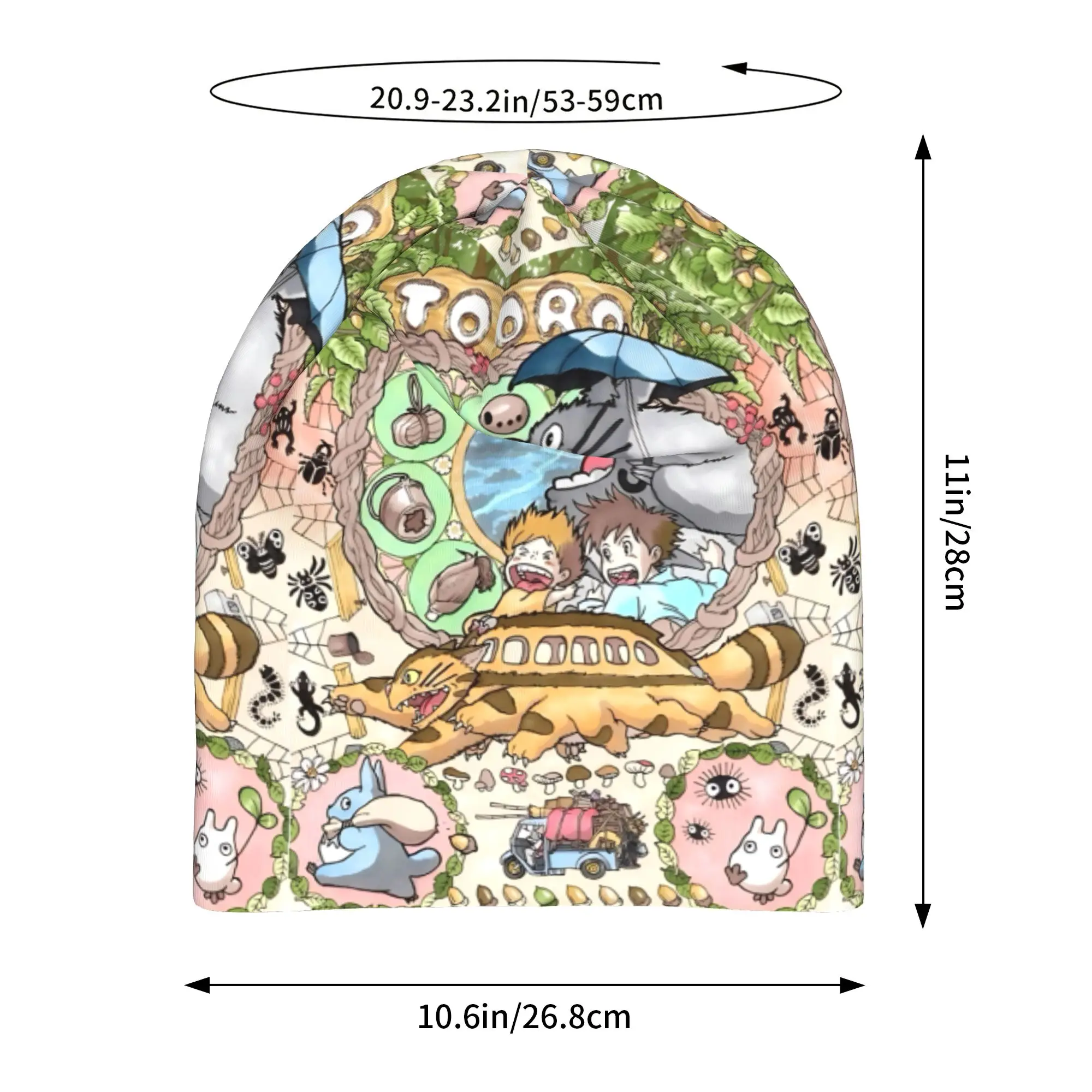 Anime My Neighbor Totoros Hat Autumn Caps Men Women  Skullies Beanies Ski Caps Soft Bonnet Hats