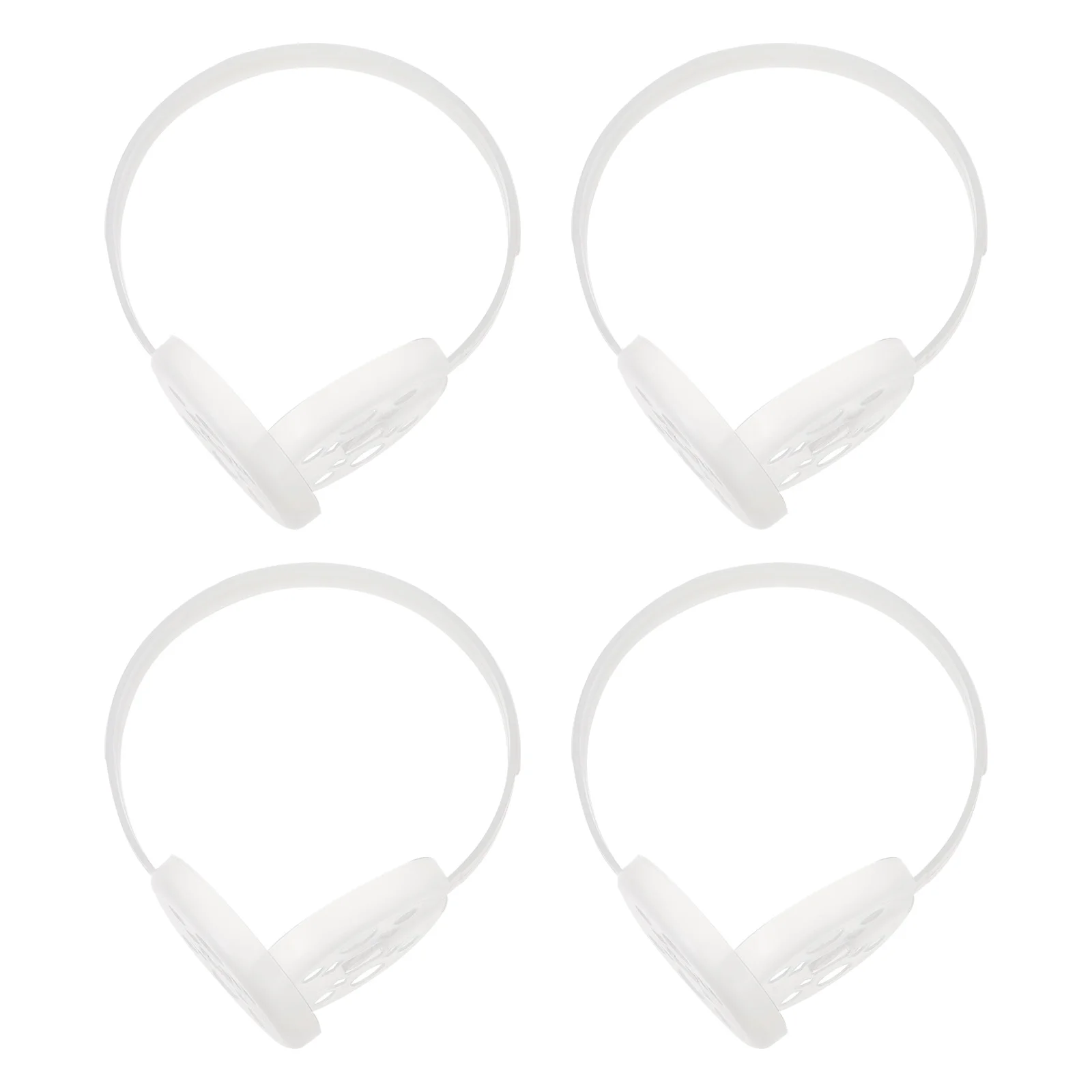 4 Pcs Earmuff DIY Warm Frame Sleeping Plugs Making Rack Kids Buds Plastic Shelf Supplies Protector