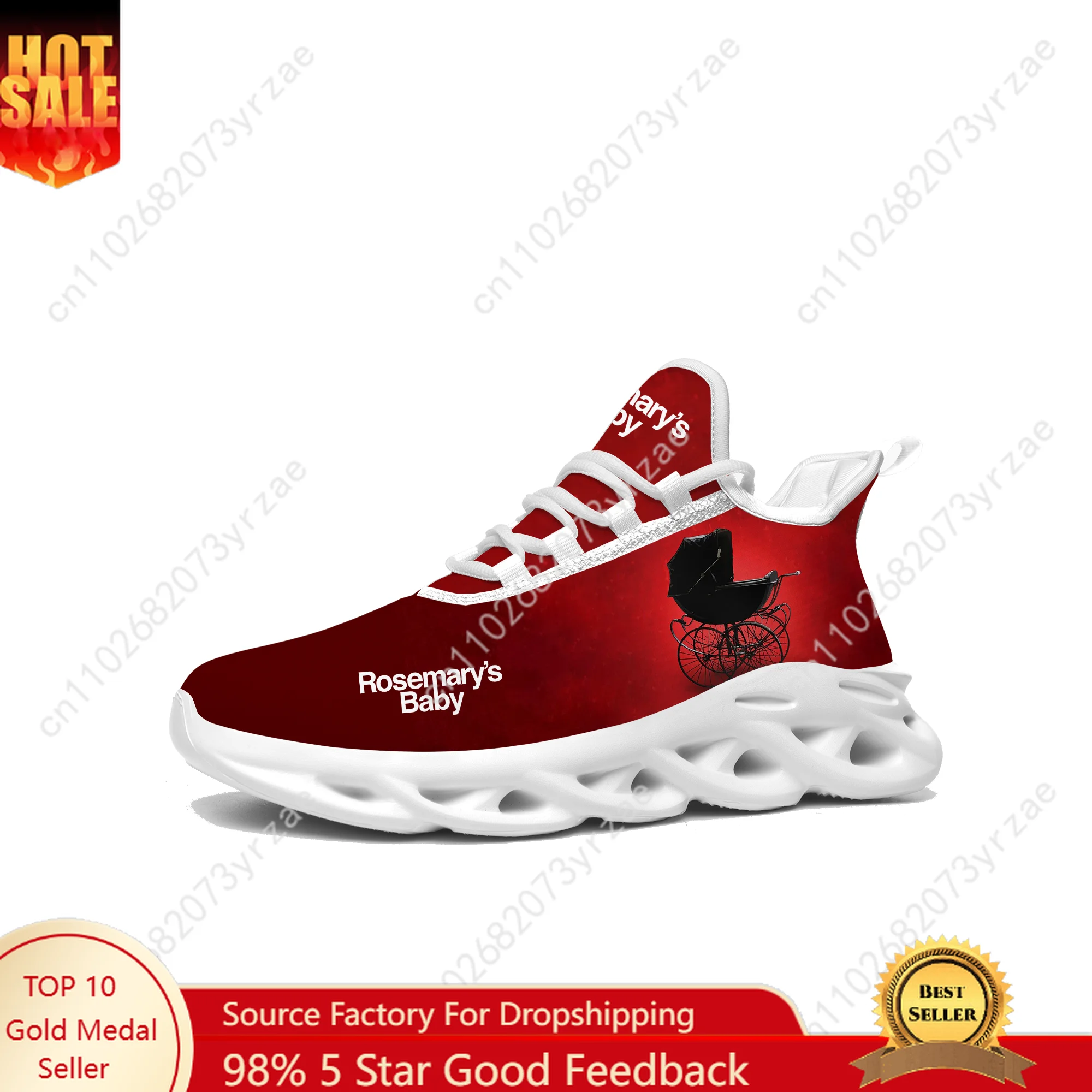 

Rosemary's Baby Flat Sneaker Shoes Mens Womens Sports Shoe High Quality Personalized Fashion Comfortable Sneakers Custom Footwe