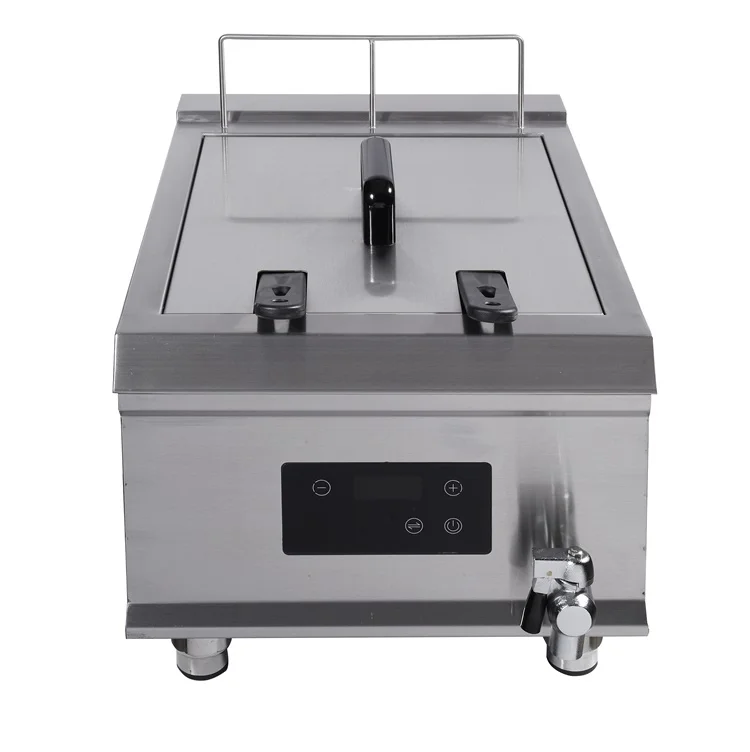 FryerTop Quality Best Industrial Commercial Kitchen Equipment Table Top Electric Induction Electric Deep Fryers 5000W