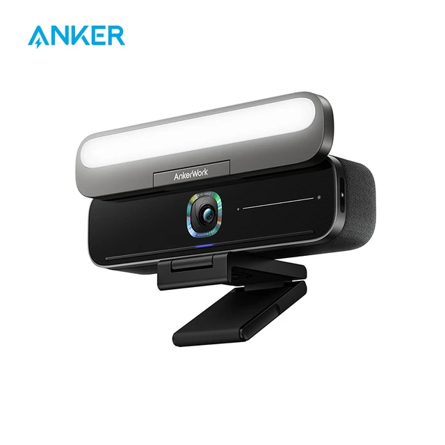 AnkerWork B600 Video Bar with 4-in-1 Design 2K Cam with Speaker  