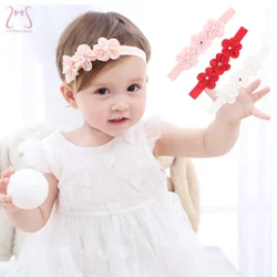 Mode Blume Baby Mädchen kinder Haarband Koreanische Neugeborenen Geburtstag Party Prinzessin Haar Zubehör Kleinkind Fotografie Requisiten