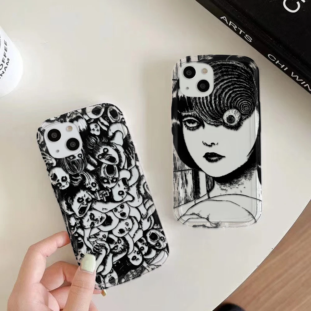 Anime Junji Ito Terror Horror Clear Case for Samsung A22 A23 A24 A31 A32 A33 A34 A35 A51 A52 A53 A71 A72 5G Airbag Shockproof