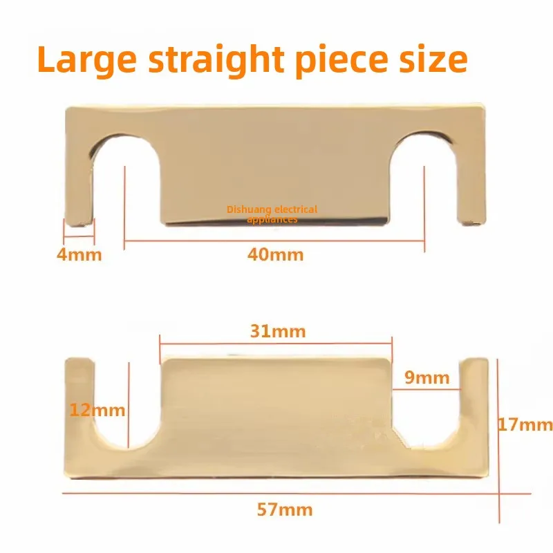 VYOPBC 4PCS 4Positie Luidspreker Binding Post Plaat Zuiver Koper Gebogen Recht DIY Audio Video Accessoires