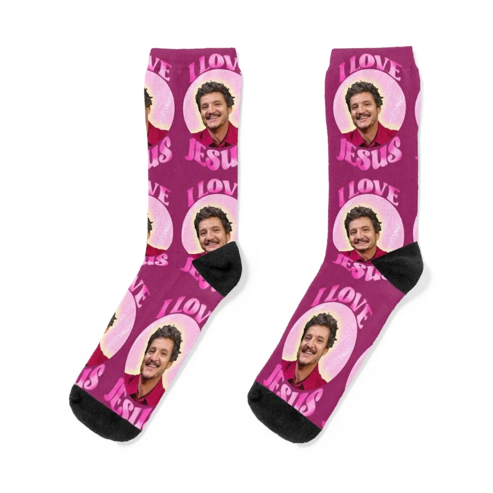 Pedro pascal jesus Socks Men's christmas gifts gifts compression Socks Men Women's hockey essential Men's Socks For Men Women's