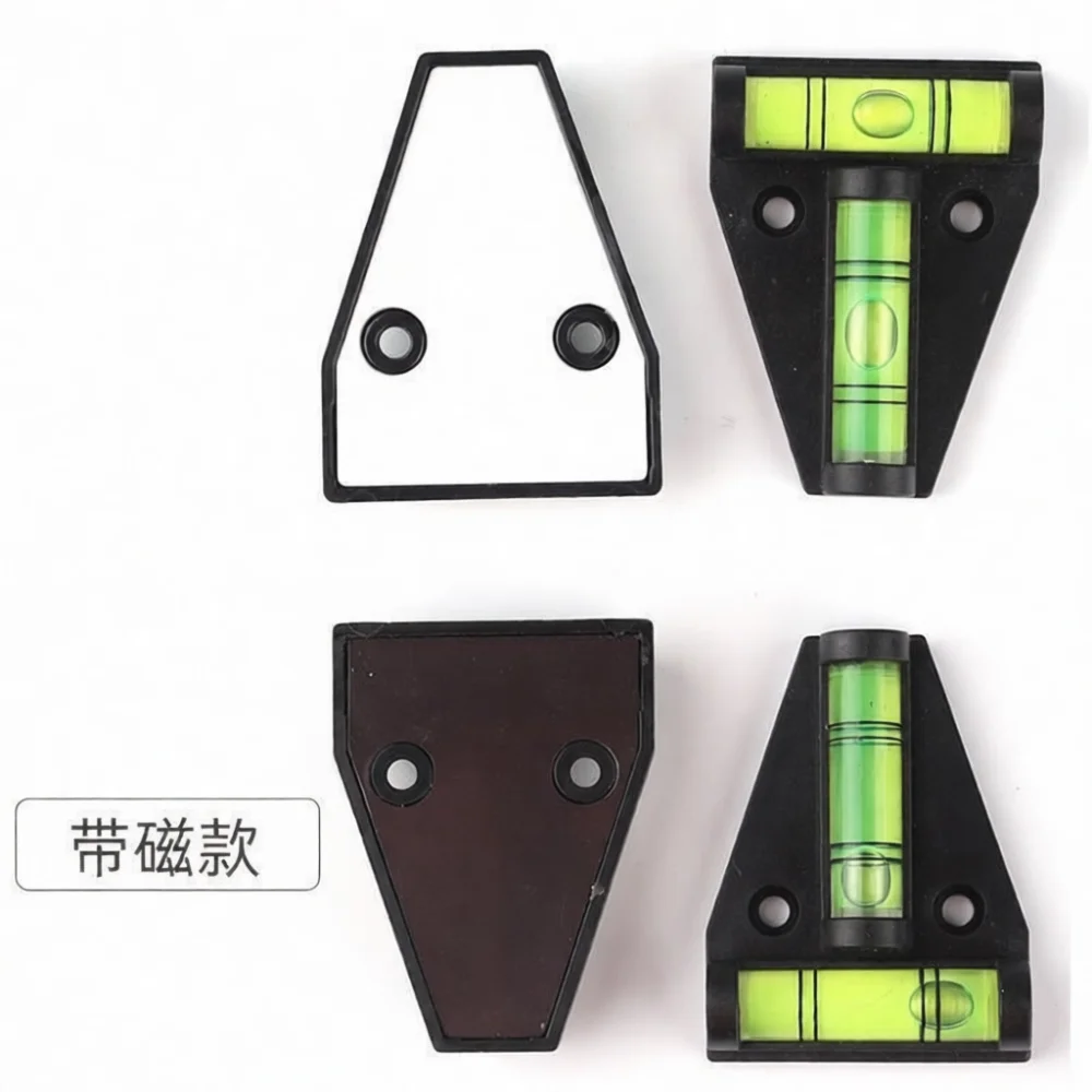 Magnetic T Type Bubble Level Gauge Compact Plastic Spirit Level Measuring Tool For Cabinet And Shelf Installation Tasks