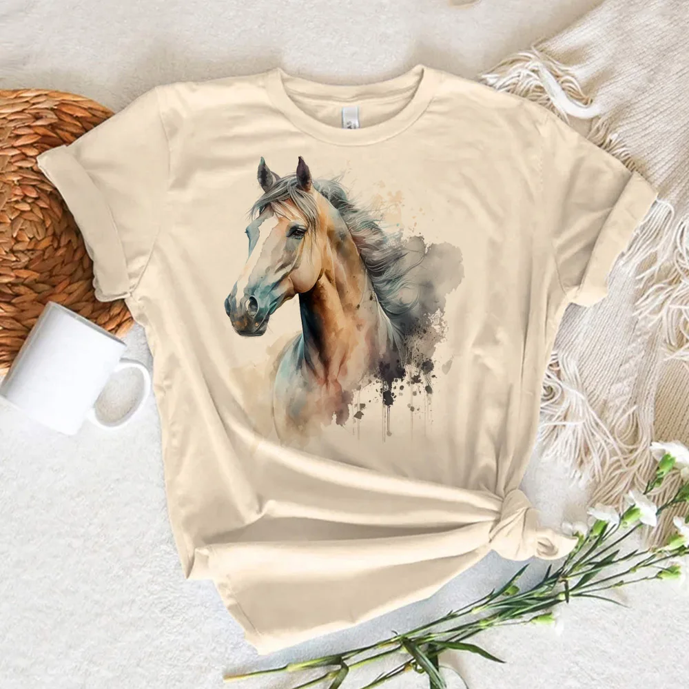 Caballos tshirt women Y2K graphic harajuku Tee girl comic clothes