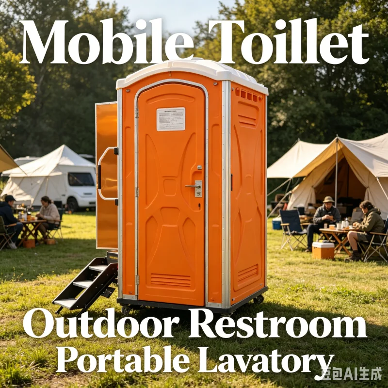 Manufacturer Supply 3 Station Luxury Toilet Trailer Wood Free Interior Structure Rot Proof Restroom Trailers Wholesale Cost