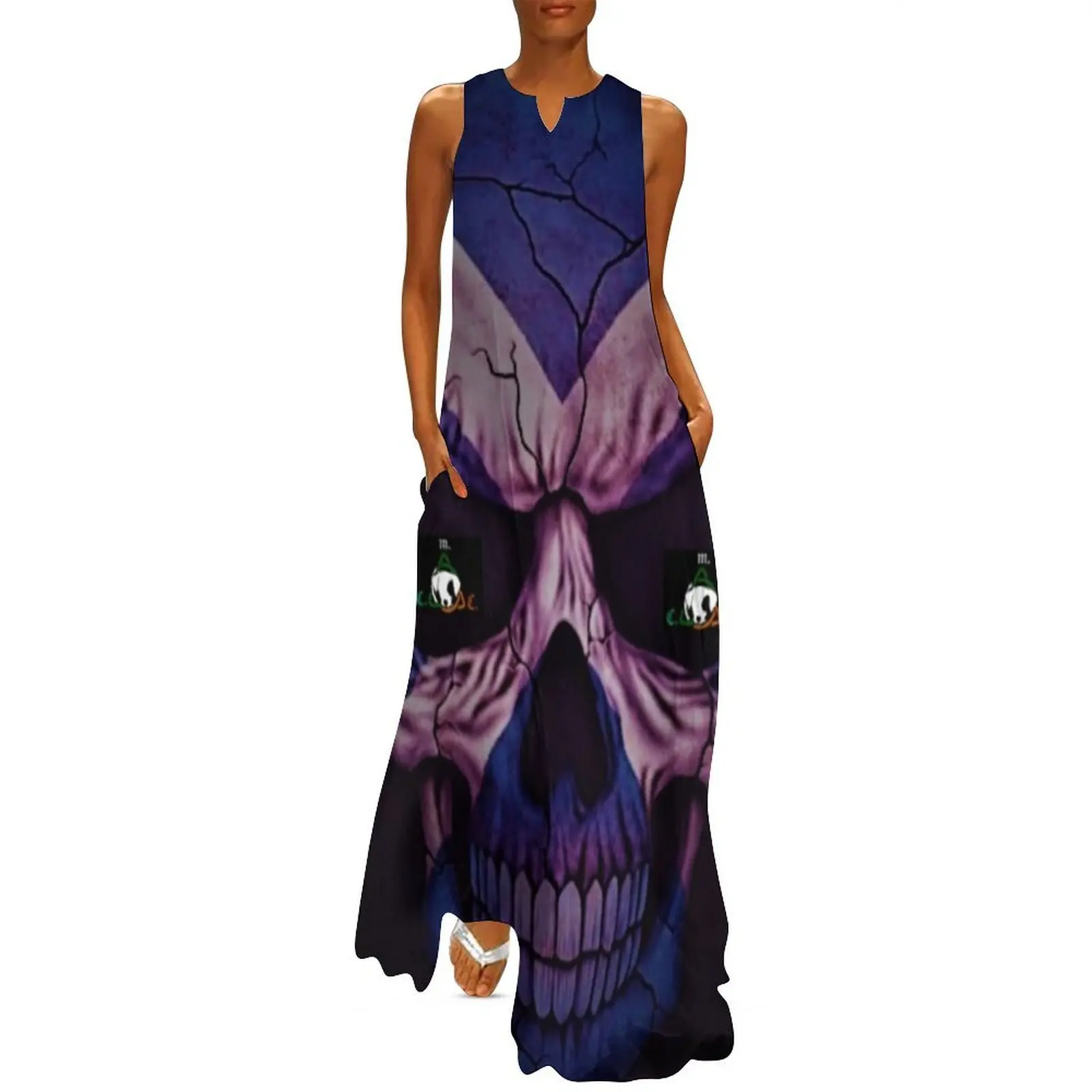 

Scottish Skull cmc Long Dress Clothing female Party dresses dresses for woman Beachwear