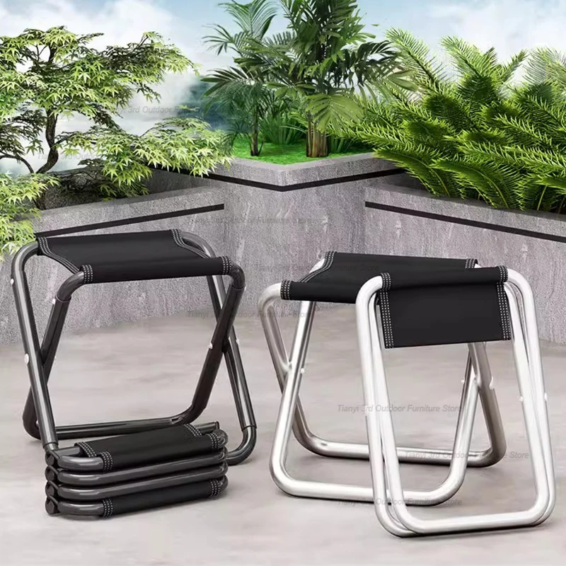 Camping Portable Beach Chairs Lightweight Stool Picnic Tourist Beach Chairs Foldable Fishing Outdoor Furniture Cadeiras LLOC