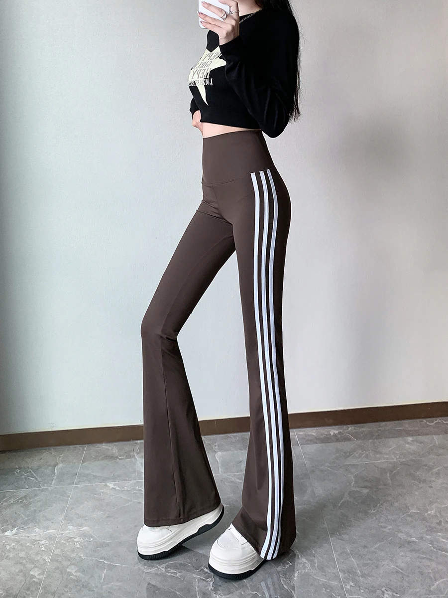 에탐 하이웨이스트 요가 팬츠 여성 슬림핏 복부 탄력 팬츠 신축성 베이스 레이어 피트니스 롱 트라우저