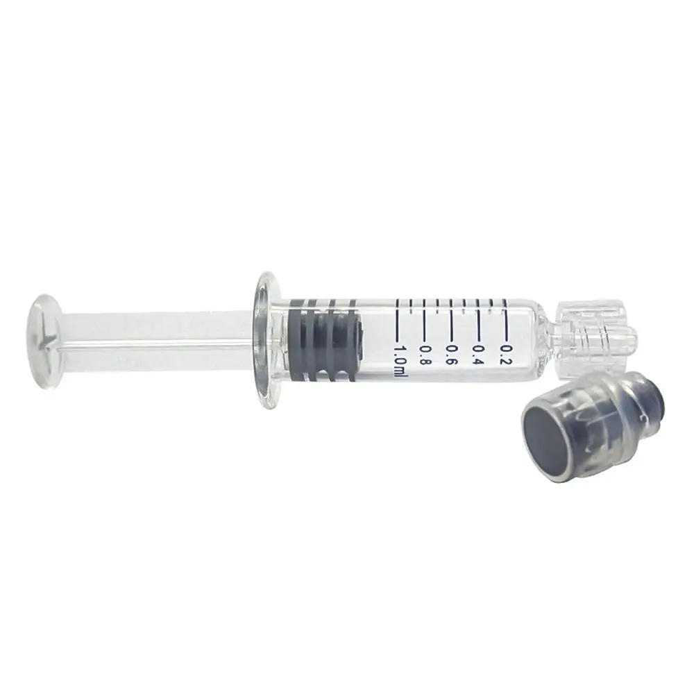 1ML / 3ML / 5ML Portable Industrial Dispensing 1ML /3ML /5ML Liquid Dispenser Luer Lock Syringe Glass For Refill Cosmetic Oil