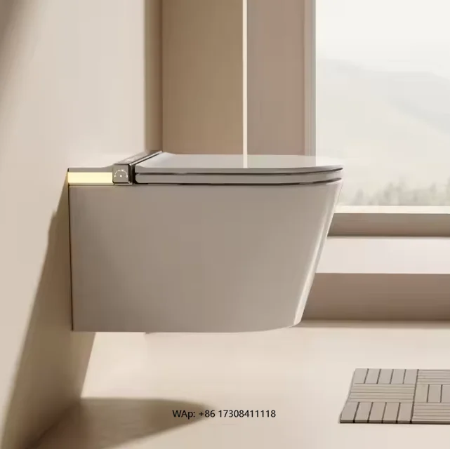 

Современный роскошный умный туалет, биде для ванной комнаты, белое автоматическое интеллектуальное сиденье для унитаза с дистанционным управлением, цельный керамический S-Trap