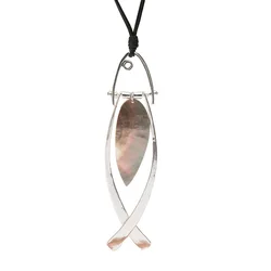 Gothic Necklace With Silver Color Fish Suspension Pendant Vinatge Jewelry For Women Korean Fashion Accessories