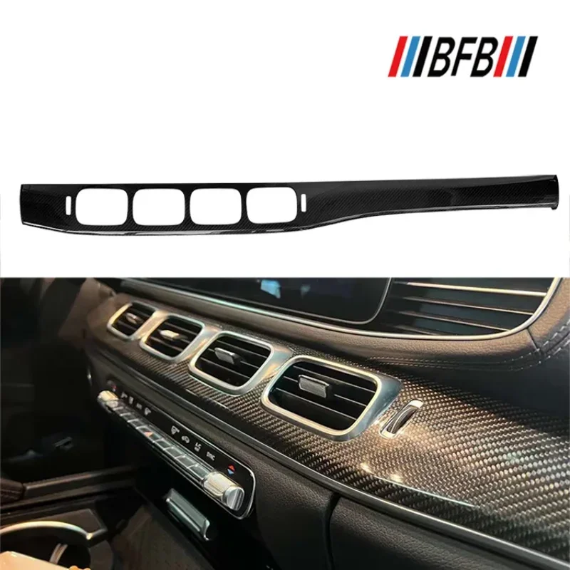 

For Mercedes-Benz GLE Real Dry carbon fiber interior central control instrument door gear panel modification19-22 Accessories