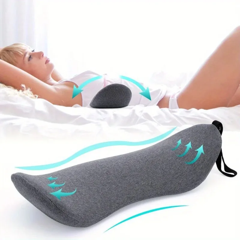 1 Stück Lendenkissen, orthopädischer Memory-Schaum zur Linderung und Unterstützung des unteren Rückens, perfekt für Seitenschläfer, Schwangerschaft und Mutterschaft