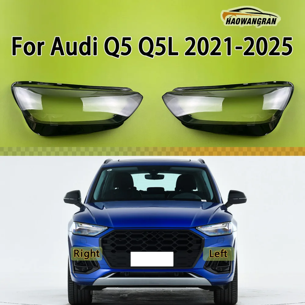 

For Audi Q5 Q5L 2021 2022 2023 2024 2025 Headlight Cover Transparent Lamp Shade Headlamp Shell Plexiglass Auto Replacement Parts