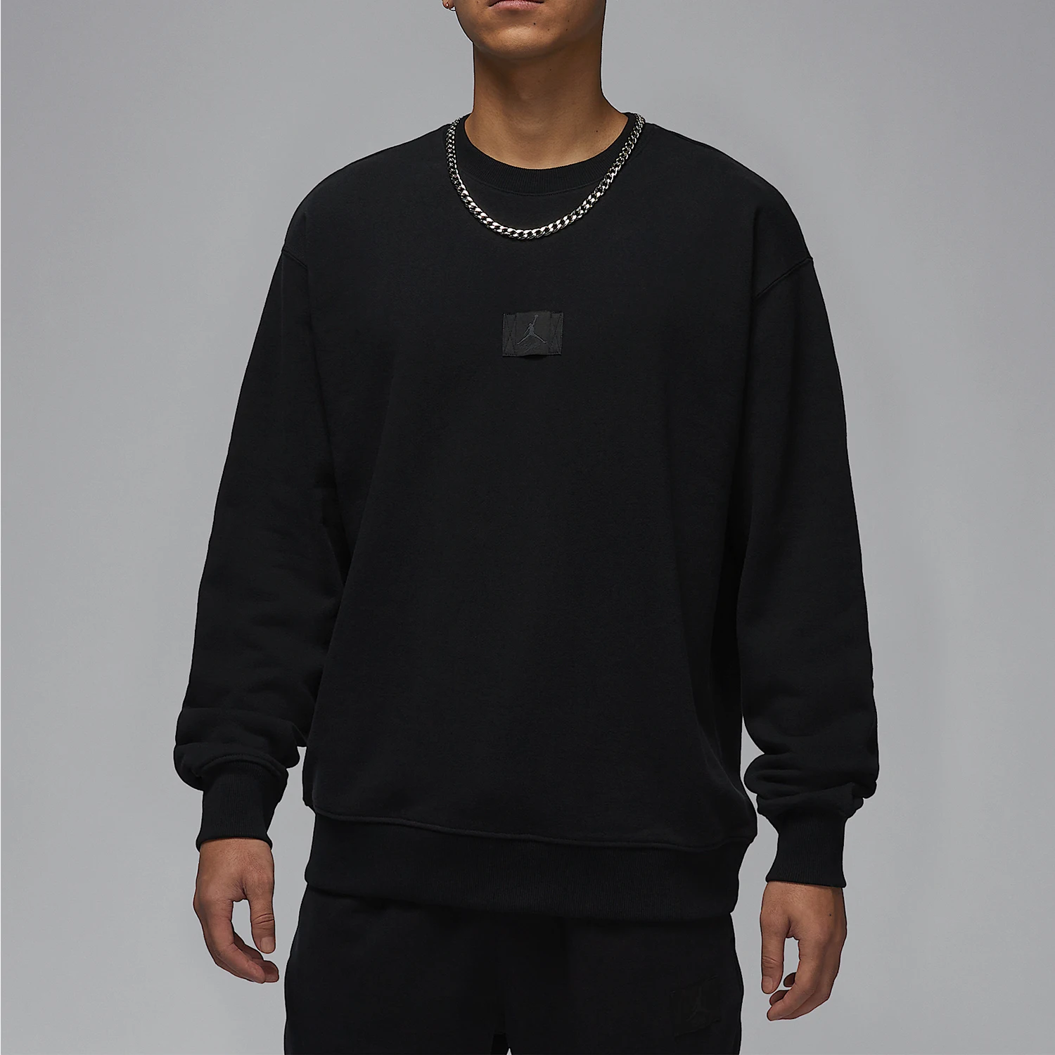 

Nike genuine JORDAN Men's Thin Fleece Round Neck Sports Warm Sweatshirt FV7260-010